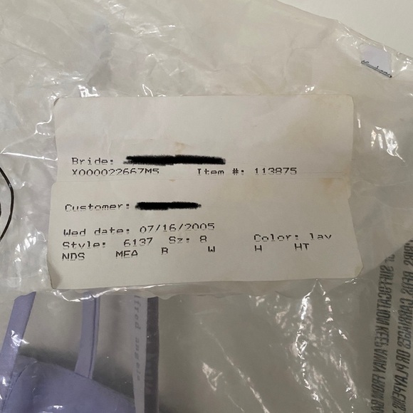 Alfred Angelo - long bride dress - lavender color - Sz 8 - Picture 8 of 8